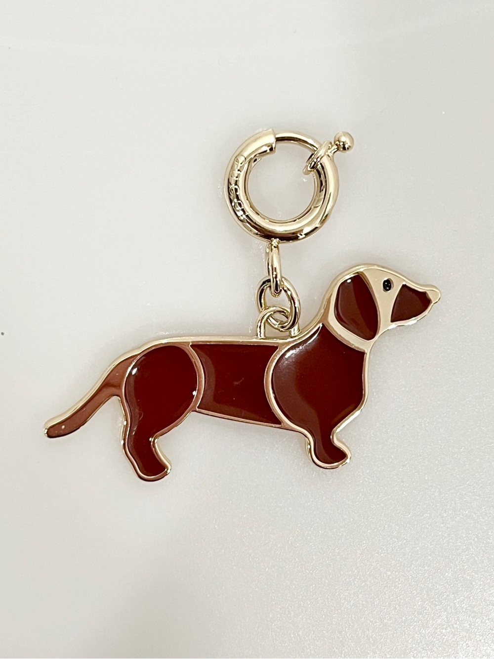 Gucci Dog Enamel bag charm from the pre-fall collection 2025 NWOT